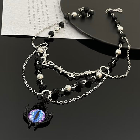 Y2K Demon Eye Choker