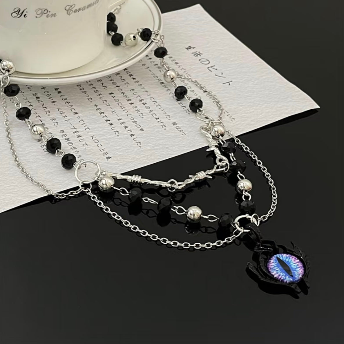 Y2K Demon Eye Choker