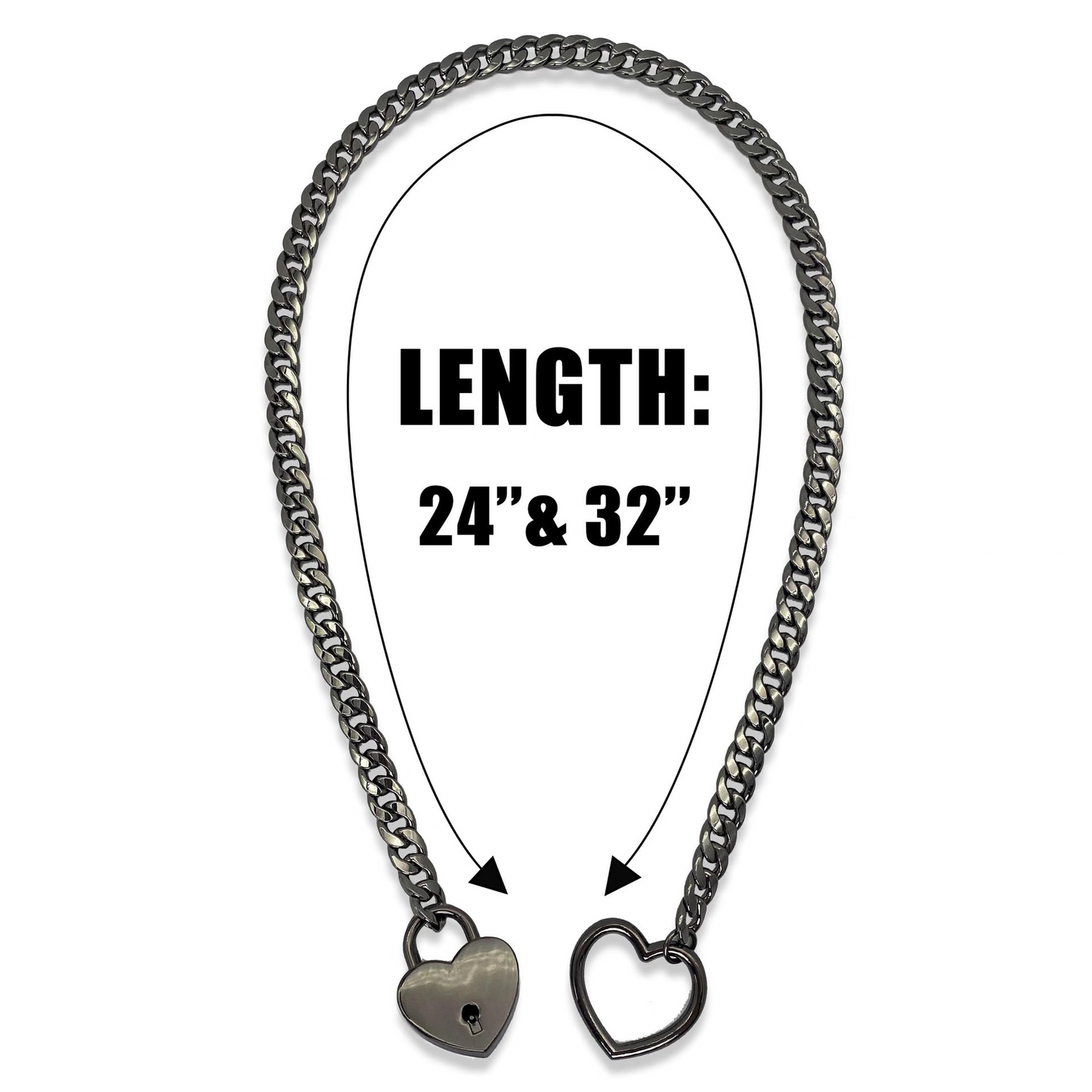 Gothic Punk Heart Pendant Choker
