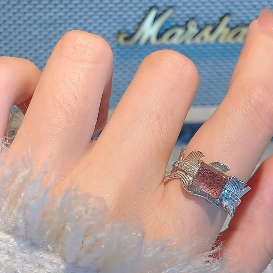 Super Seven Quartz Love Ring