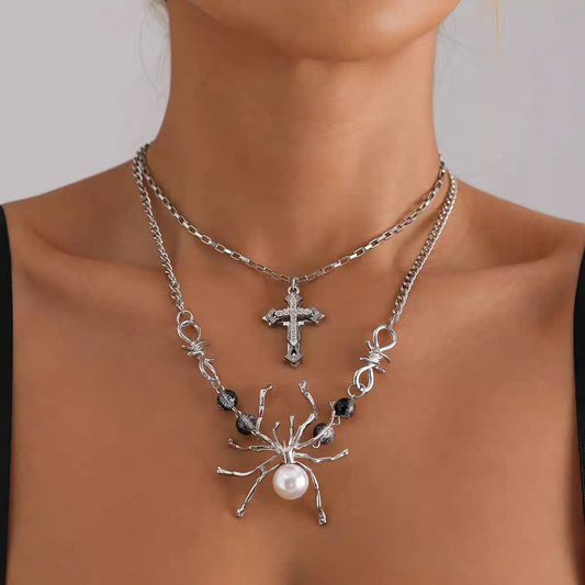 Dark Spider Gothic Necklace