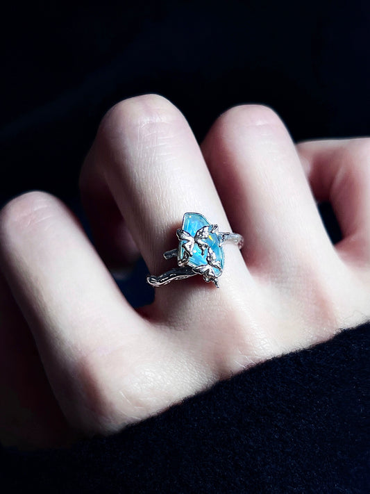 "Blue Island Butterfly" Ring