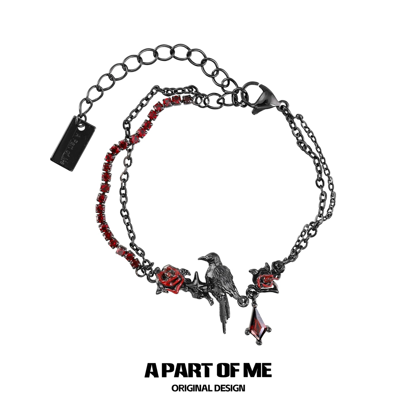Y2K Cool Crow Bracelet