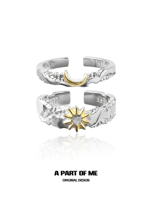 Sun & Moon Couple Rings