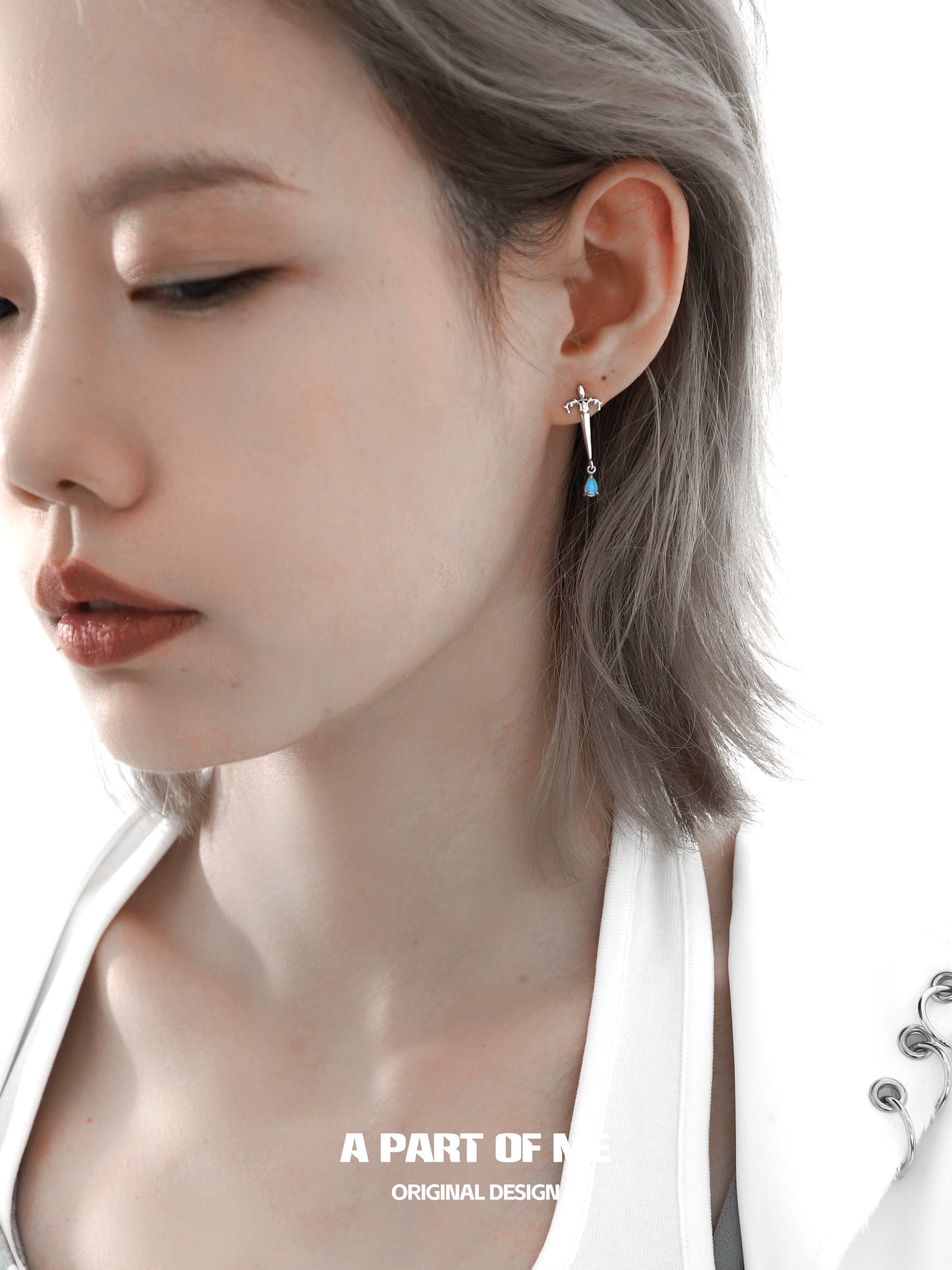 God’s Cry Silver Earrings