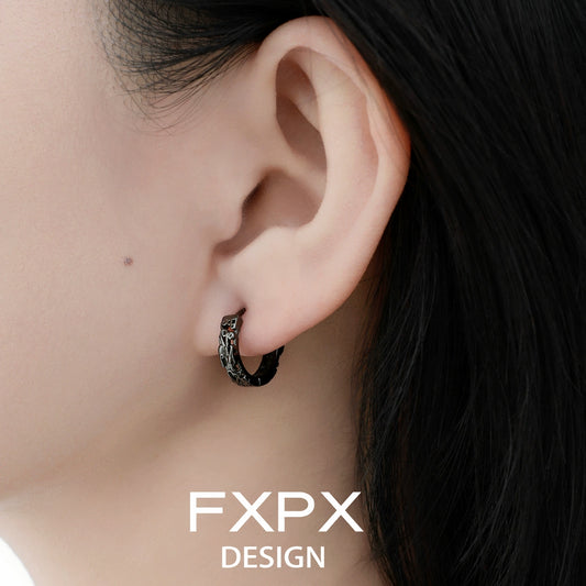 Chinese Simple Pixiu Hoop Earrings