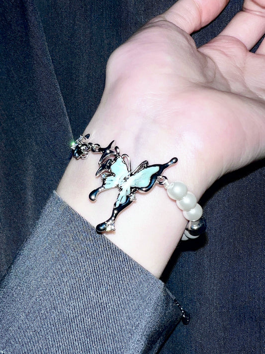 "Green Butterfly" Zircon Bracelet