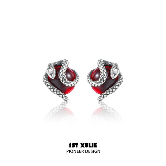 Y2K Slytherin Snake Fang Earrings