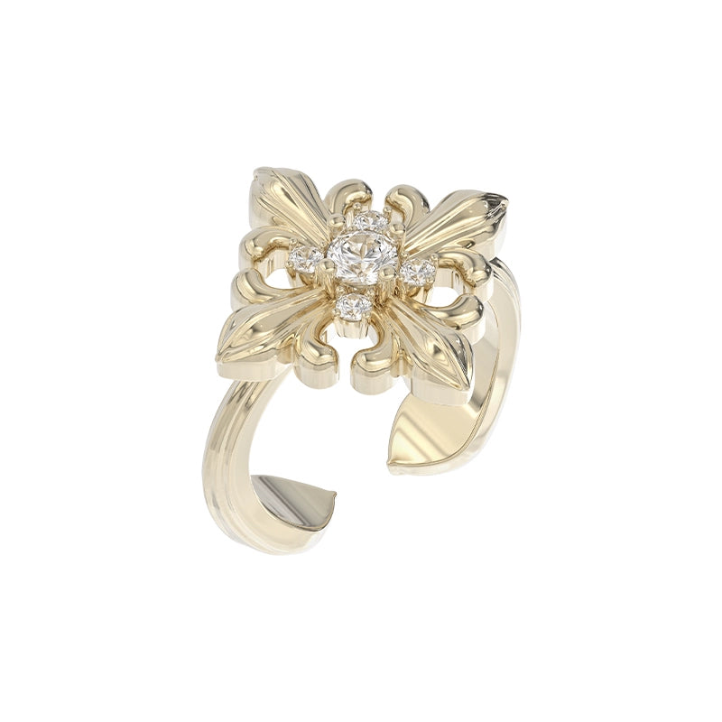 Iris Square Retro Ring