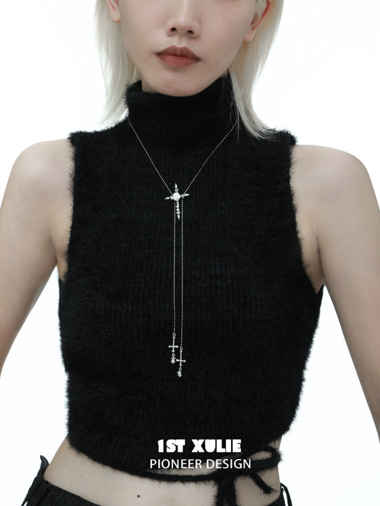 Believer Rose Cross Necklace