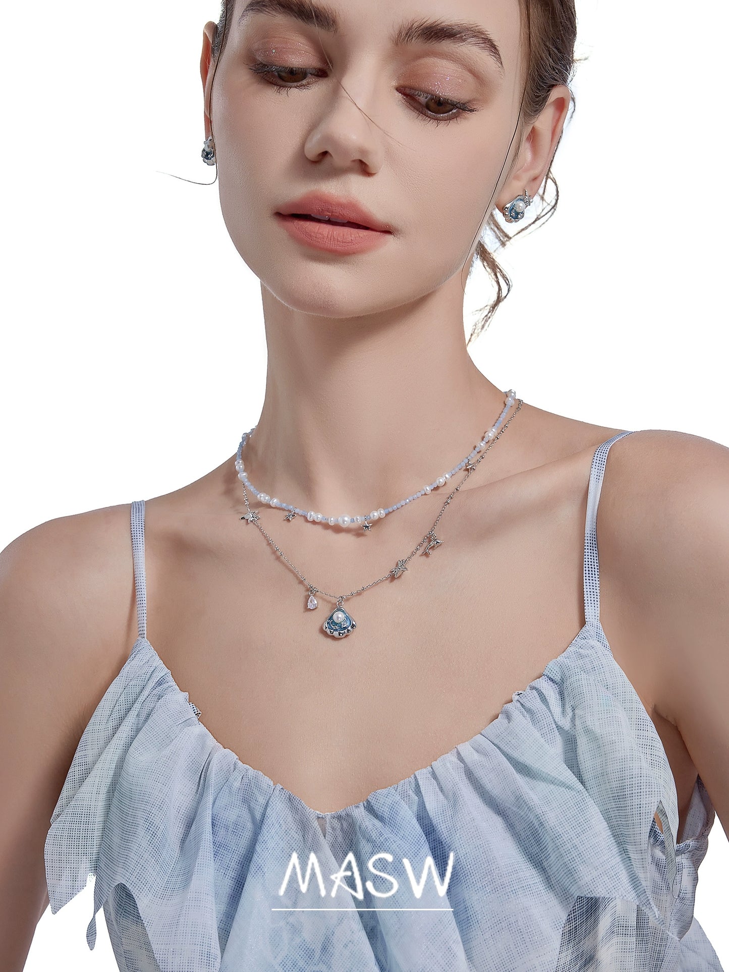 Sea Secret Beaded Necklace