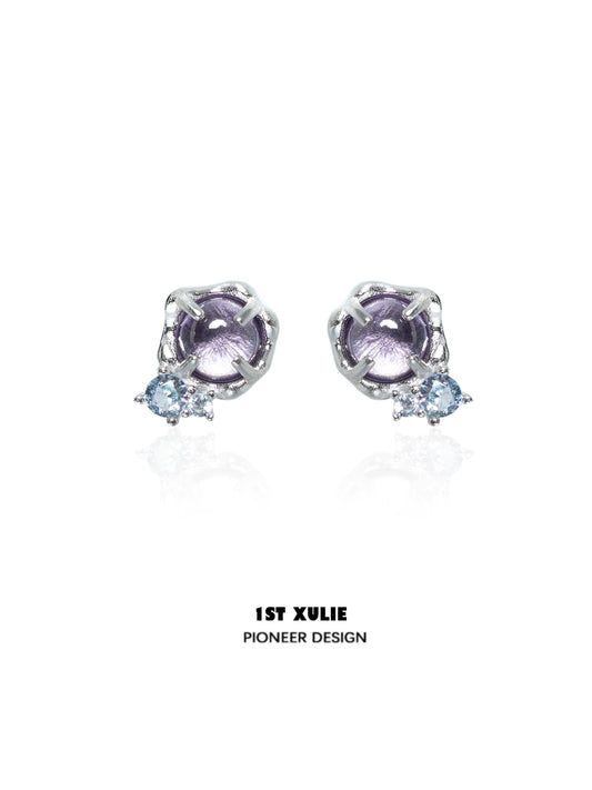 Mystic Amethyst Zircon Earrings