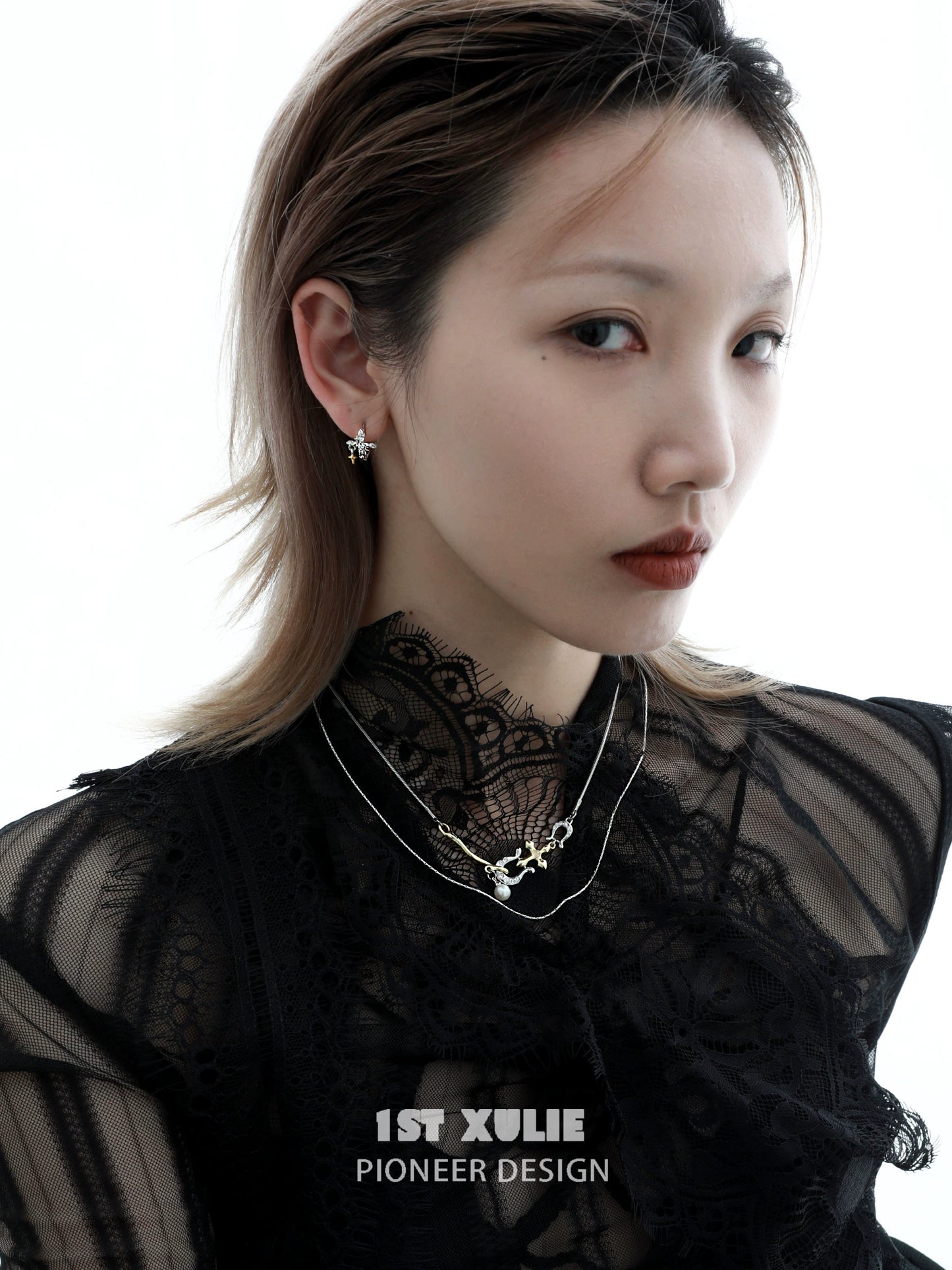 Timeless Cross Silver Ear Clips