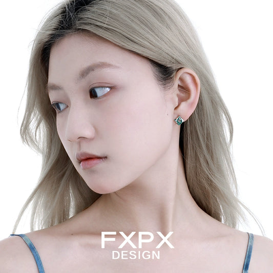 Grace Green Snake Empress Earrings