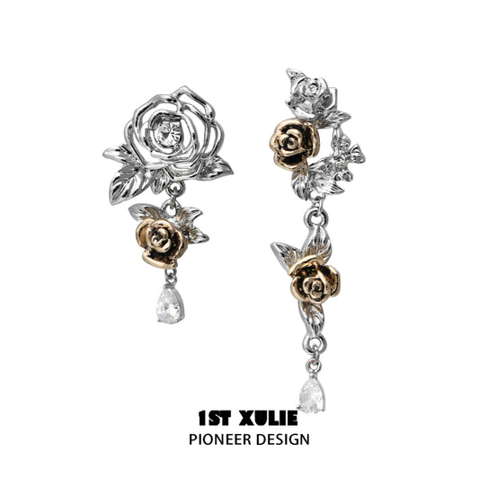Twilight Rose Punk Earrings