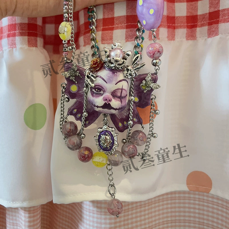 Necklaces-Ersan Tongsheng Original Handmade Necklace Female Niche Design High Sense Sweet Cool Spice Girl Clavicle Chain New