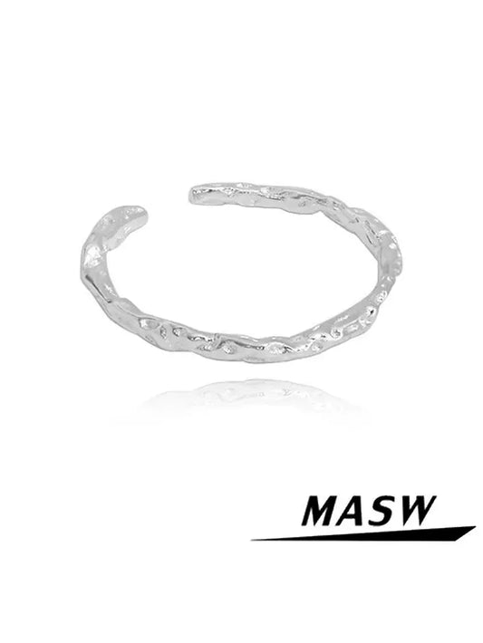 Minimalist Silver Open Ring