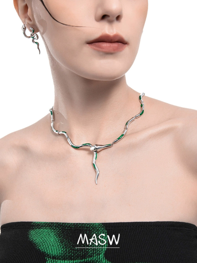 Snake Punk Clavicle Chain