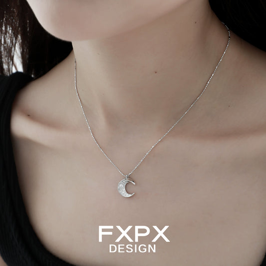 Shattered Moonlight Zircon Necklace