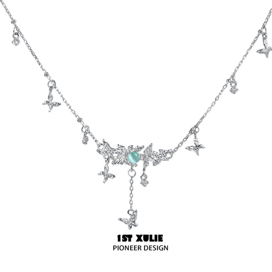 Mint Mambo Butterfly Necklace