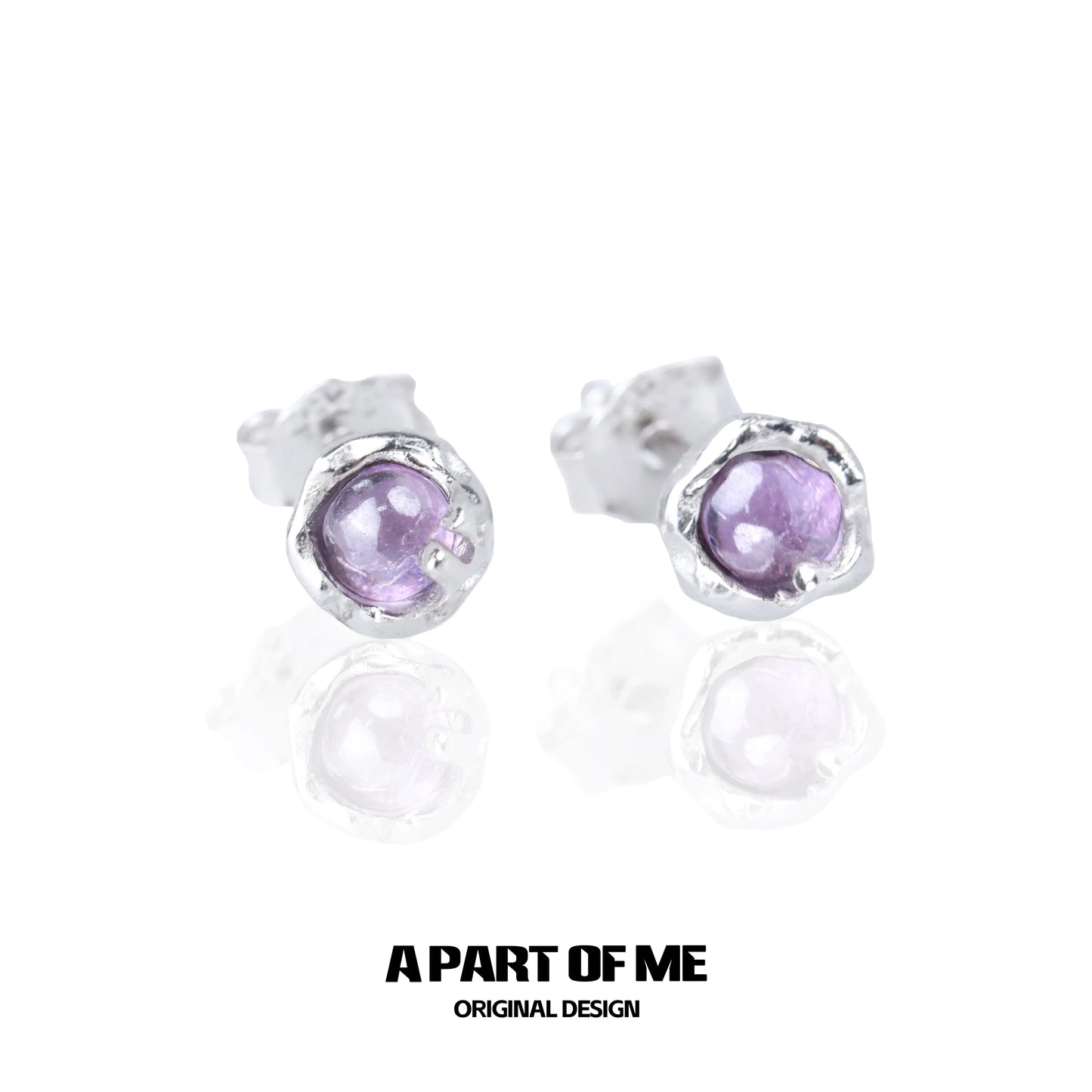 Charming Purple Planet Earrings