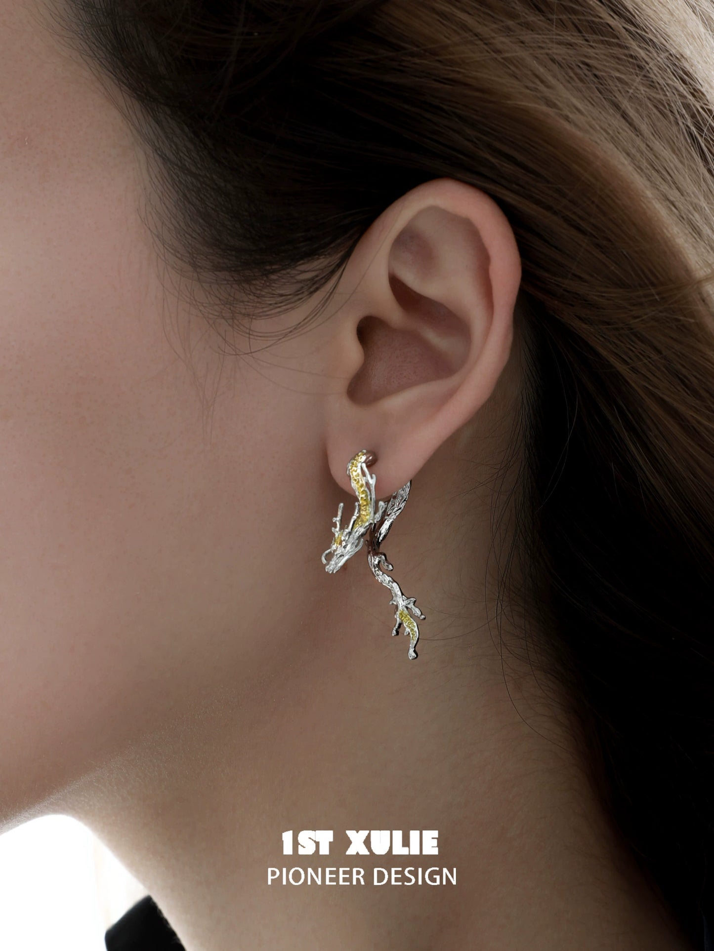 Gold Dragon Legacy Stud Earrings
