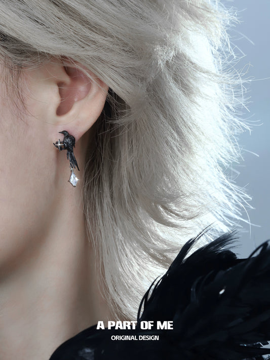 Guardian Raven Earrings