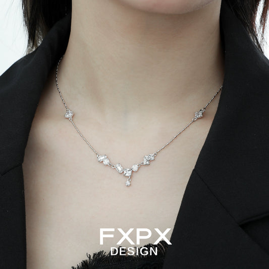 Glacier Shine Silver Necklace