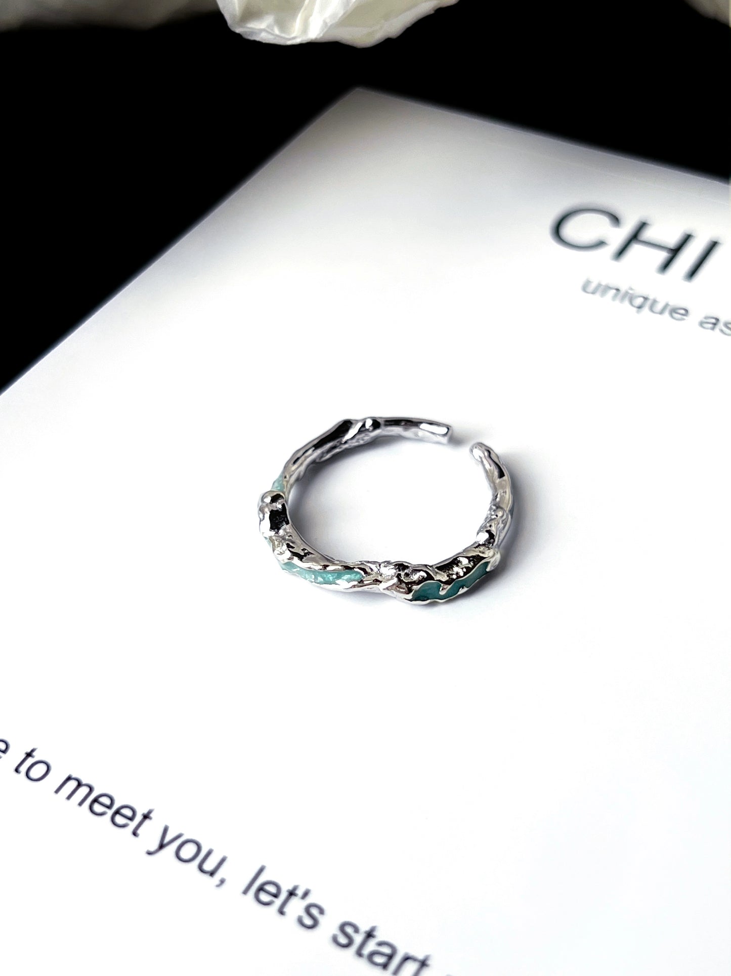 "River of Freedom" Blue Ring