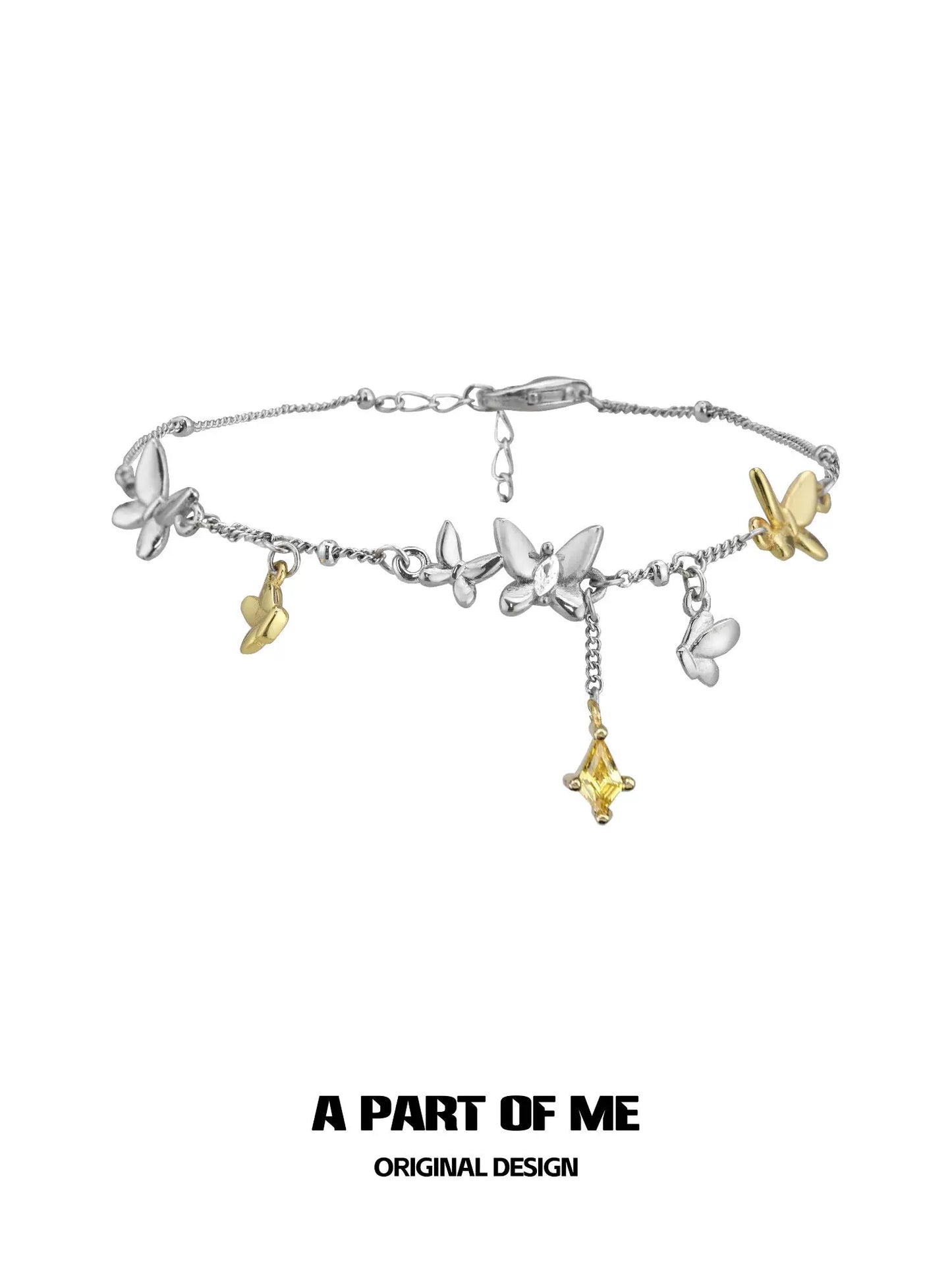 Autumn Leaf Butterfly Bracelet