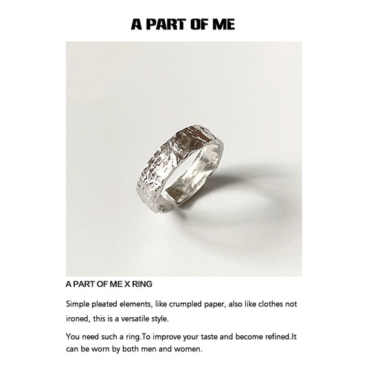 Tinfoil Crinkle Punk Ring