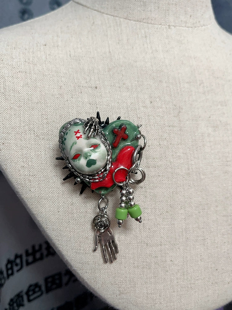 Rings-Ersan Tongsheng Original Art Stone Plastic Clay Clay Dark Niche Cold Wind Senior Opening Men's and Women's Rings