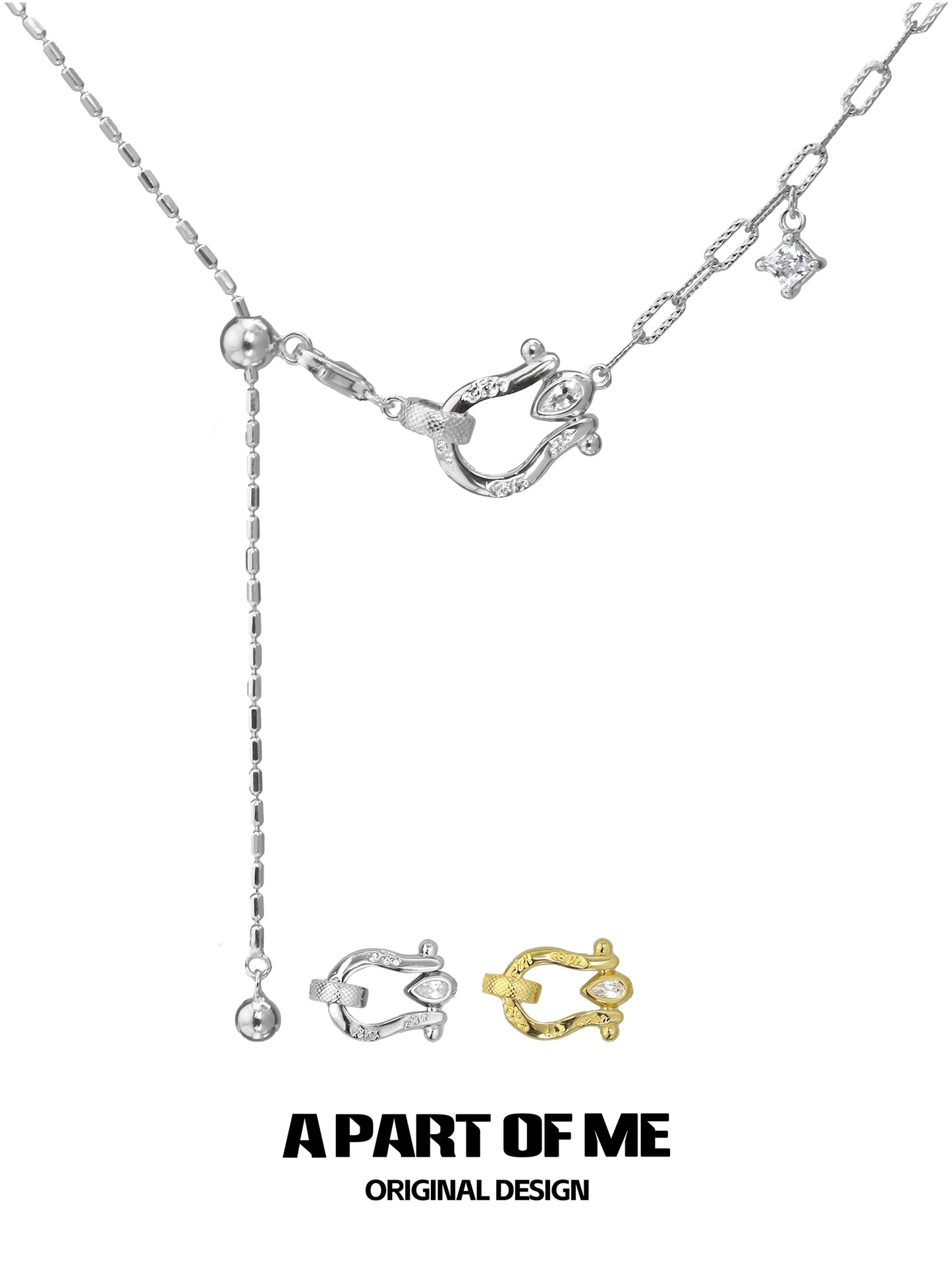 Diamond Horseshoe Collarbone Chain