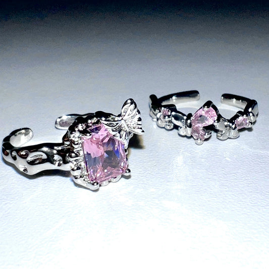"Dreamy Butterfly" Light Pink Ring