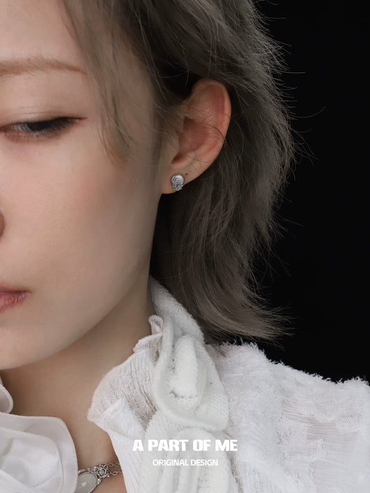 Fragrance Agate Rose Earrings