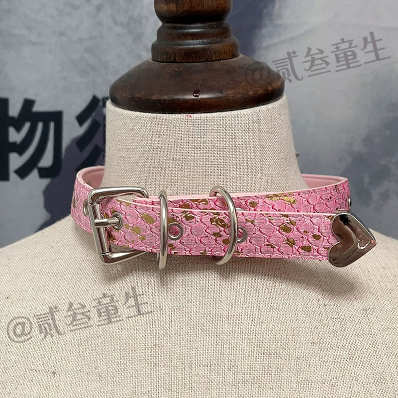 Choker-Two Three Tongsheng Original Doll Necklace Female Dark Niche Hottie Premium Sense Choker Clavicle Chain Sweet Cool Soft Girl