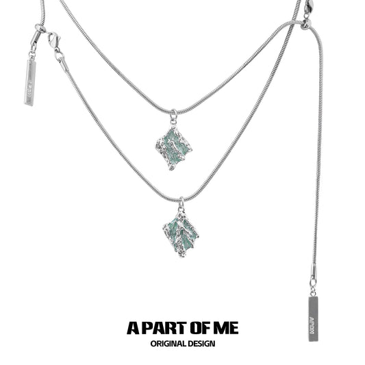 Mint Serpent Snakebone Necklace