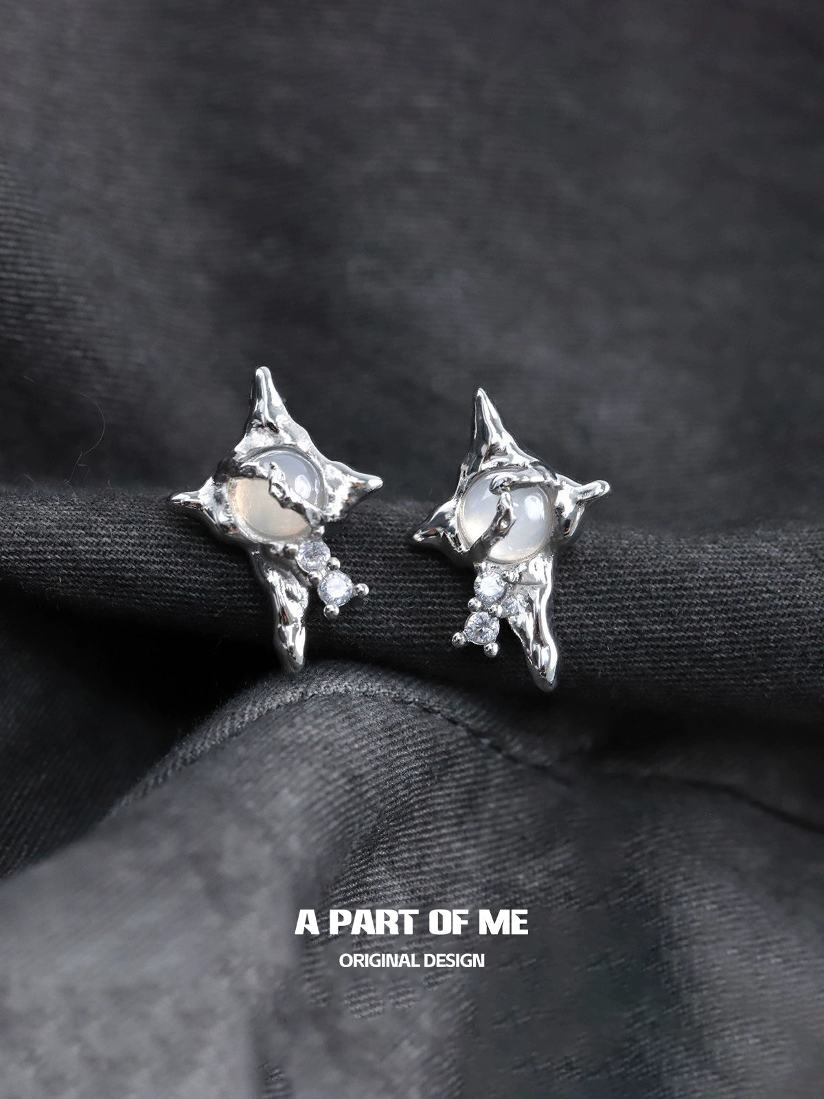 Agate Star Stud Earrings
