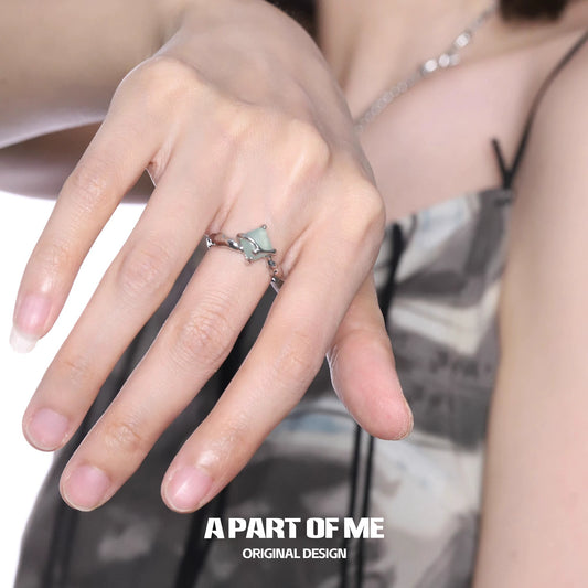 Edge of Life Silver Ring