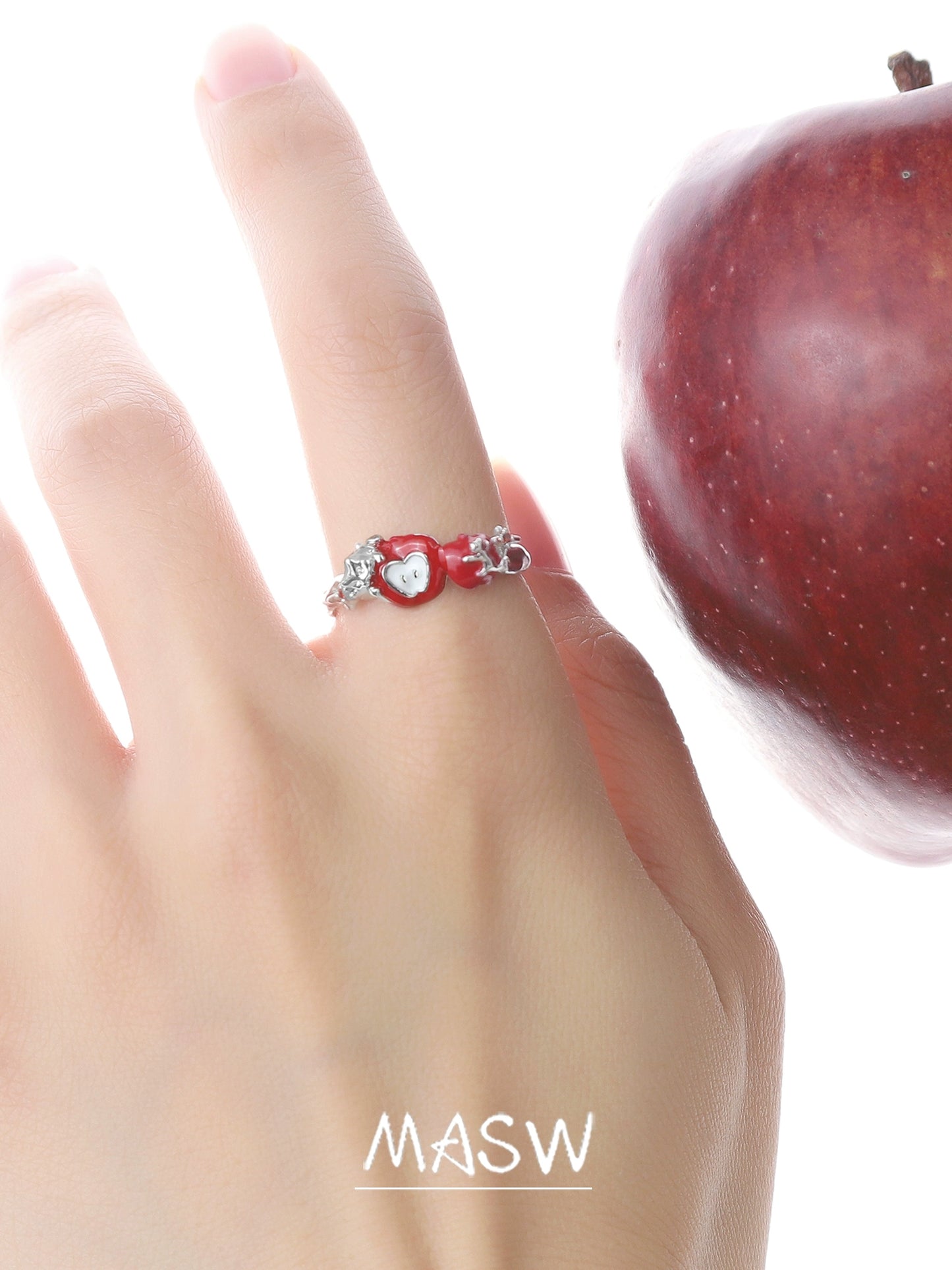 Fairy Tale Red Apple Ring