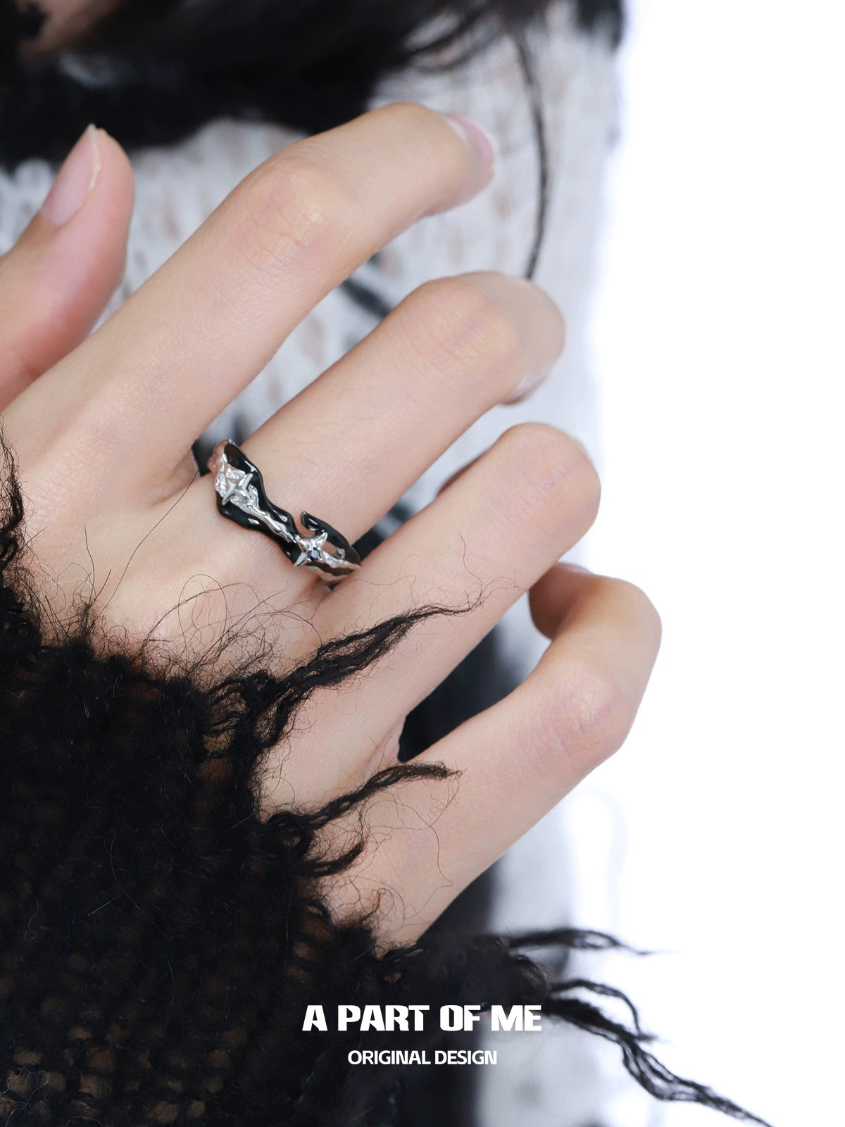 Black Galaxy Couple Rings