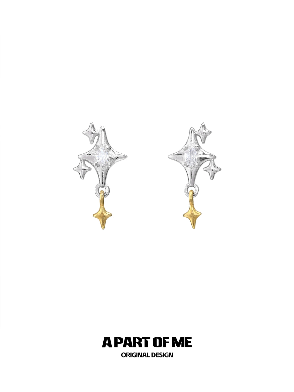Twinkle Stars Stud Earrings