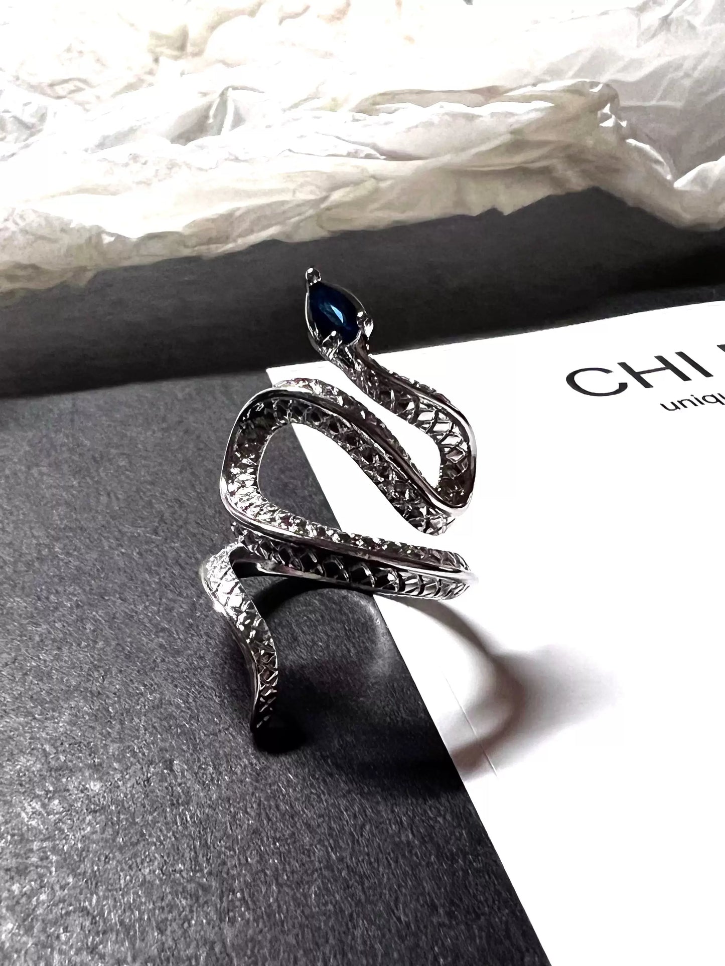 "Sound of Snake" Wrap Ring