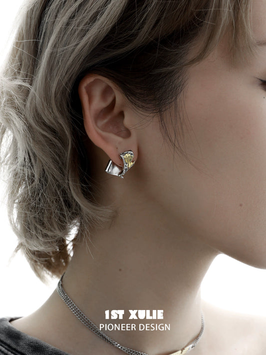 Gold Immortal Love Map Earrings