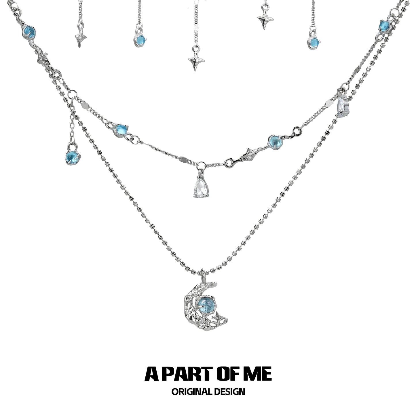 Moonlight Faust Blue Necklace