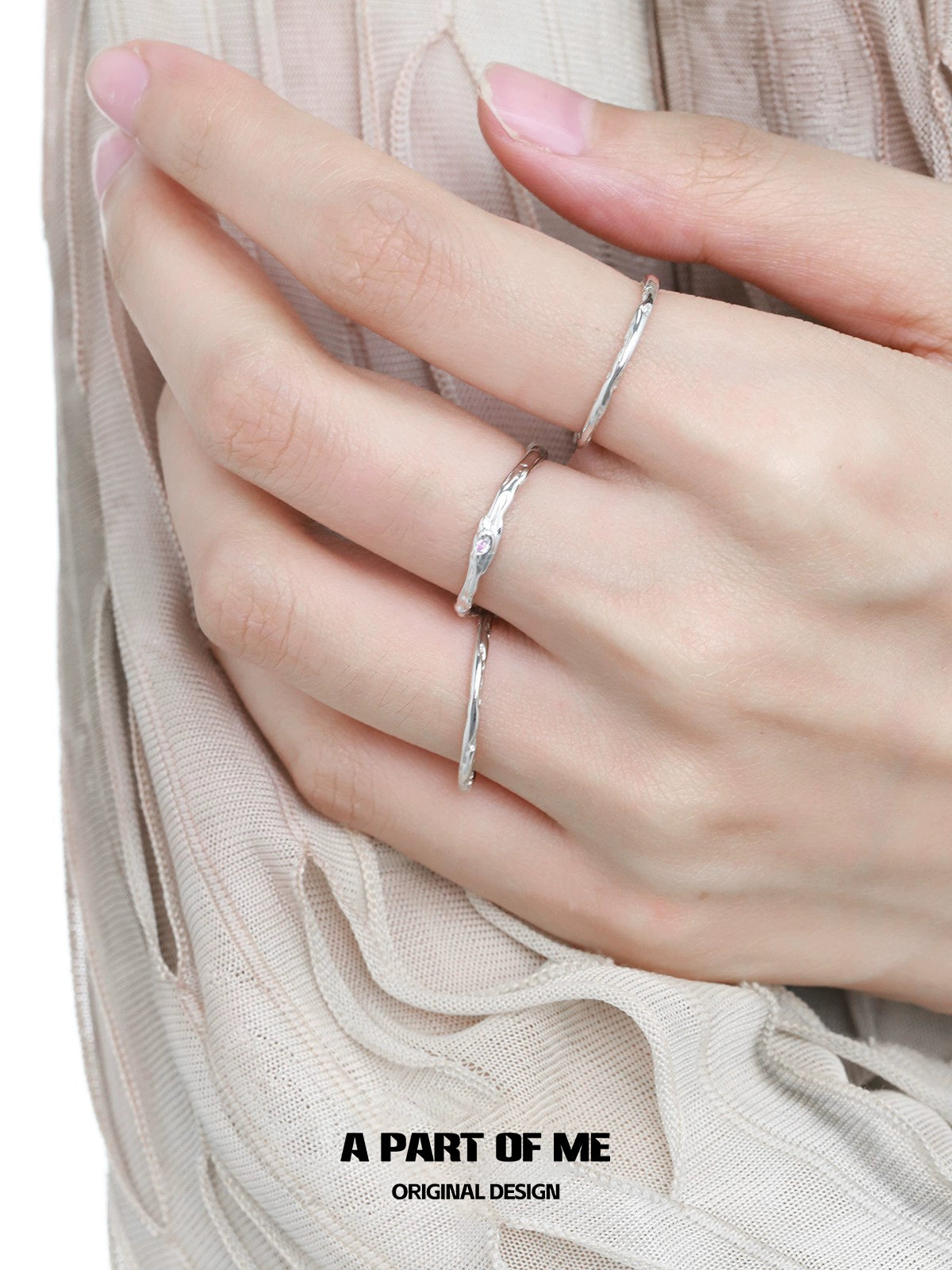 Ultra-Fine Zircon Pair Ring