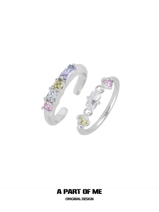 Colorful Candy Zircon Ring