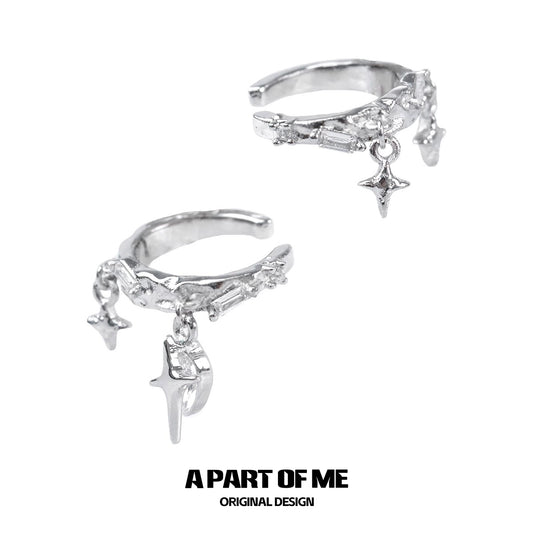 Shining Stars Zircon Ear Clips