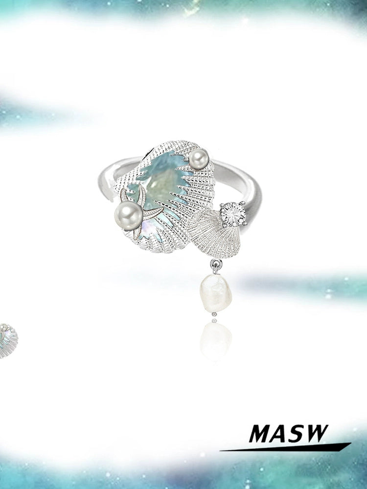 Sea Whisper Shell Ring
