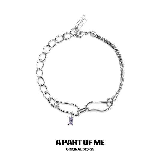 Y2K Purple Zircon Spice Bracelet